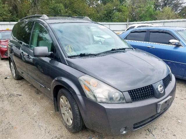 5N1BV28U86N108578 - 2006 NISSAN QUEST S GRAY photo 1