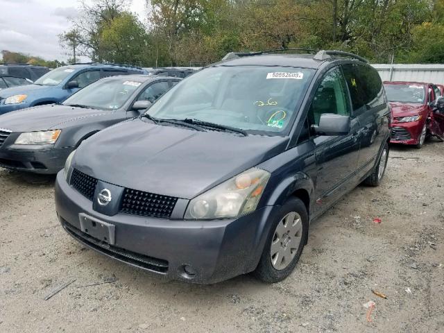 5N1BV28U86N108578 - 2006 NISSAN QUEST S GRAY photo 2