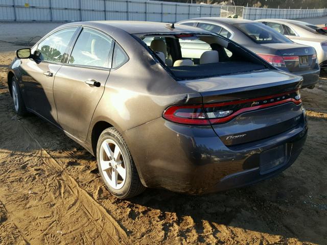 1C3CDFBB4FD221903 - 2015 DODGE DART SXT GRAY photo 3