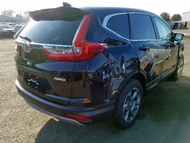 2HKRW2H80KH622776 - 2019 HONDA CR-V EXL BLACK photo 4