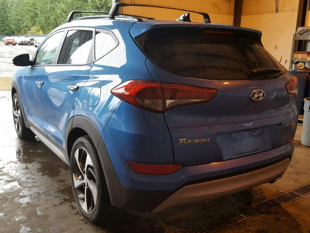 KM8J3CA21HU305083 - 2017 HYUNDAI TUCSON LIM BLUE photo 3