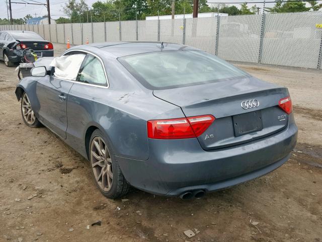 WAUCFAFR6CA044703 - 2012 AUDI A5 PREMIUM GRAY photo 3