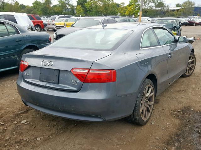 WAUCFAFR6CA044703 - 2012 AUDI A5 PREMIUM GRAY photo 4