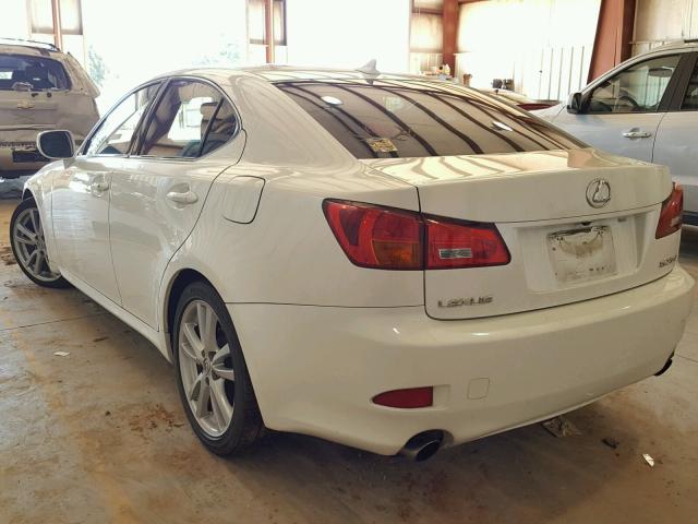 JTHBK262472050212 - 2007 LEXUS IS 250 WHITE photo 3