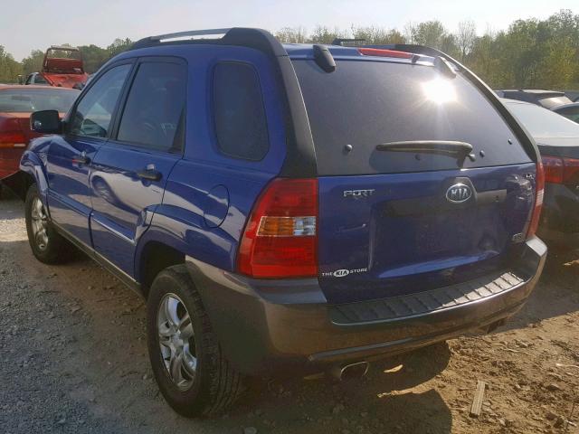 KNDJE723057132647 - 2005 KIA NEW SPORTA BLUE photo 3