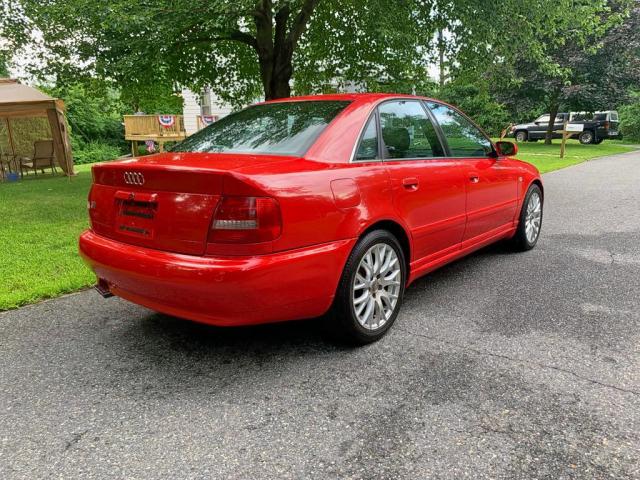 WAURD68D41A045988 - 2001 AUDI S4 2.7 QUA RED photo 4