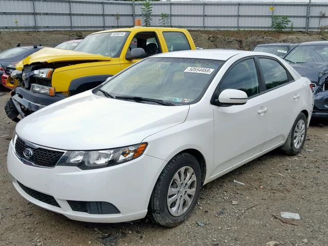 KNAFU4A25C5625830 - 2012 KIA FORTE EX WHITE photo 2