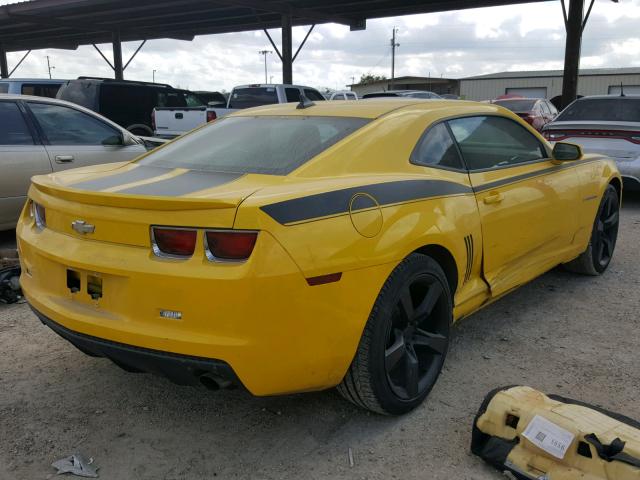 2G1FA1E30C9134381 - 2012 CHEVROLET CAMARO LS YELLOW photo 4