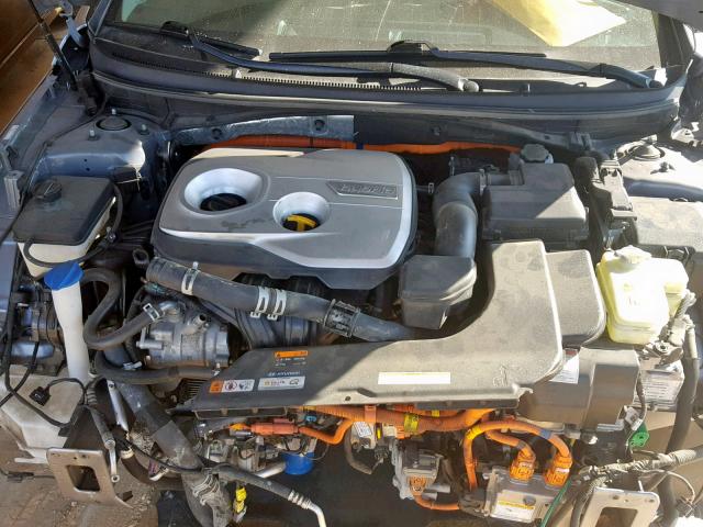 KMHE24L13GA028113 - 2016 HYUNDAI SONATA HYB SILVER photo 7