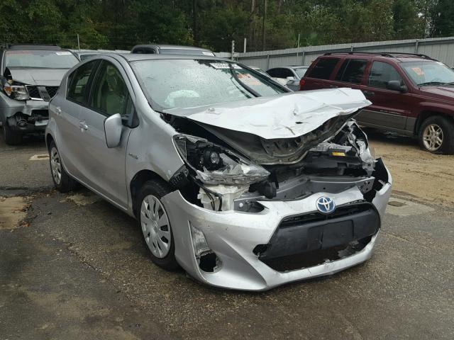 JTDKDTB32F1576634 - 2015 TOYOTA PRIUS C SILVER photo 1