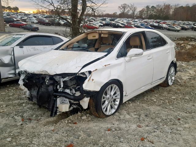 JTHBB1BA6A2023978 - 2010 LEXUS HS 250H WHITE photo 2