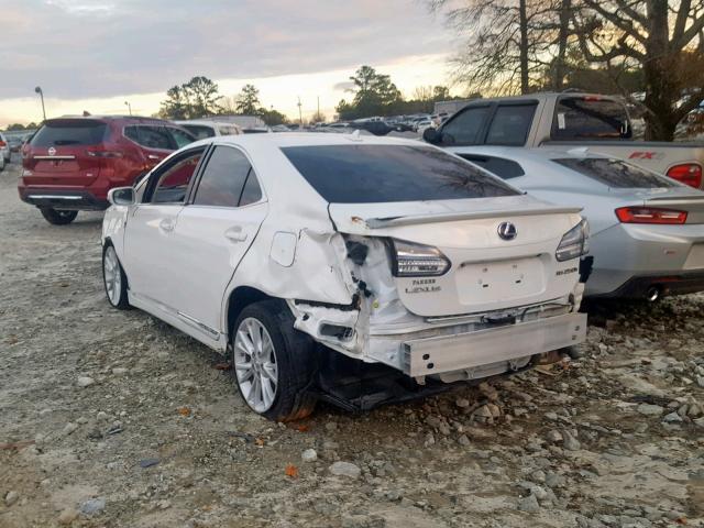 JTHBB1BA6A2023978 - 2010 LEXUS HS 250H WHITE photo 3