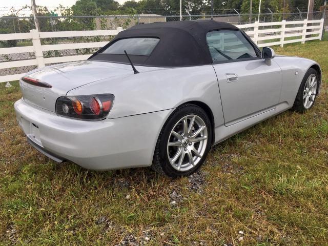 JHMAP21425S006096 - 2005 HONDA S2000 SILVER photo 4