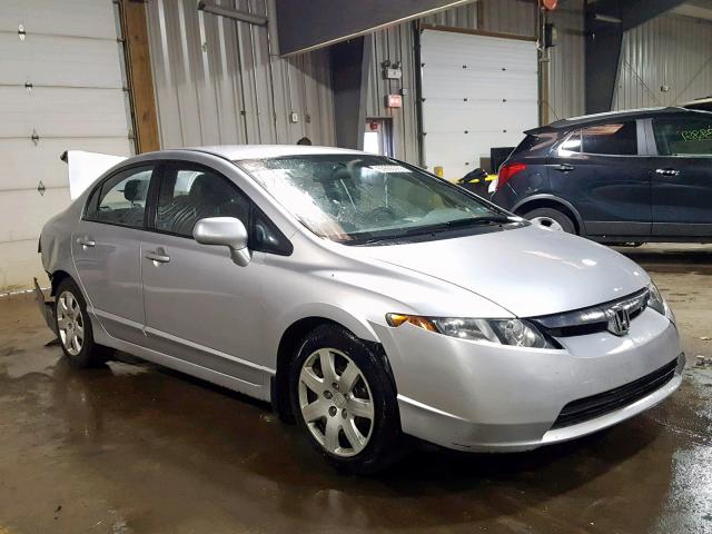 1HGFA16596L005724 - 2006 HONDA CIVIC LX SILVER photo 1