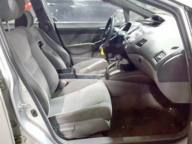 1HGFA16596L005724 - 2006 HONDA CIVIC LX SILVER photo 5