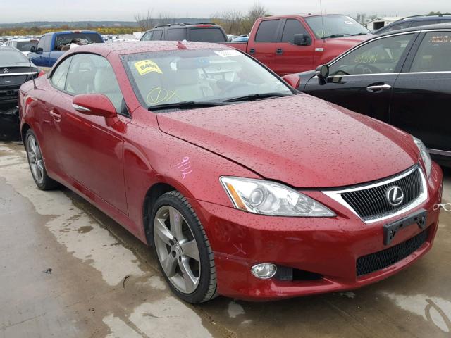 JTHFF2C26A2509483 - 2010 LEXUS IS 250 RED photo 1