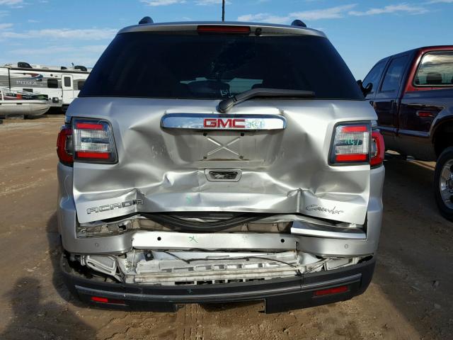 1GKKRNED9EJ211047 - 2014 GMC ACADIA SLE SILVER photo 9