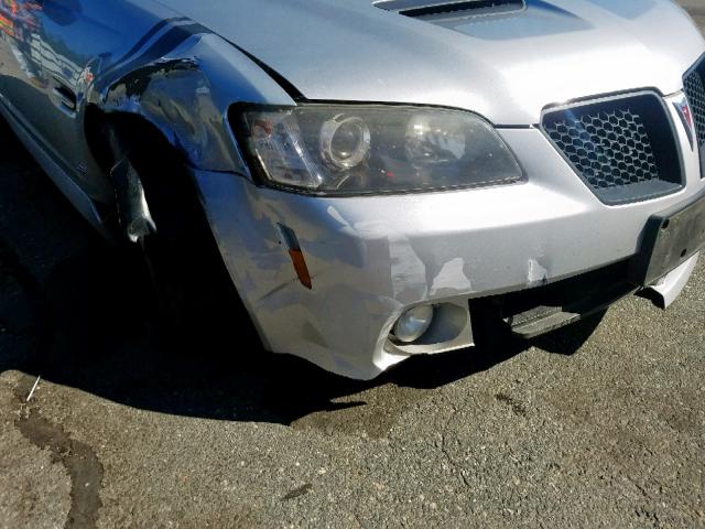 6G2EC57Y89L232080 - 2009 PONTIAC G8 GT SILVER photo 9