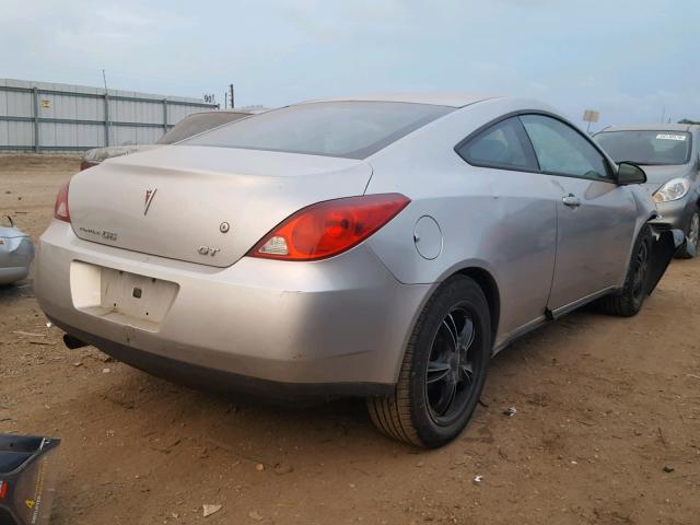 1G2ZH18N274138412 - 2007 PONTIAC G6 GT SILVER photo 4