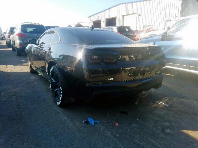 2G1FS1EW2D9235642 - 2013 CHEVROLET CAMARO SS BLACK photo 3