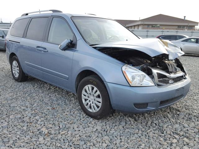 KNDMG4C78C6415811 - 2012 KIA SEDONA LX GRAY photo 1