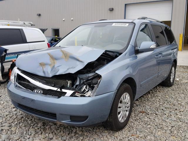 KNDMG4C78C6415811 - 2012 KIA SEDONA LX GRAY photo 2