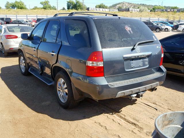 2HNYD18863H509169 - 2003 ACURA MDX TOURIN CHARCOAL photo 3