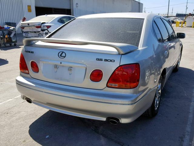 JT8BD69S040193310 - 2004 LEXUS GS 300 SILVER photo 4