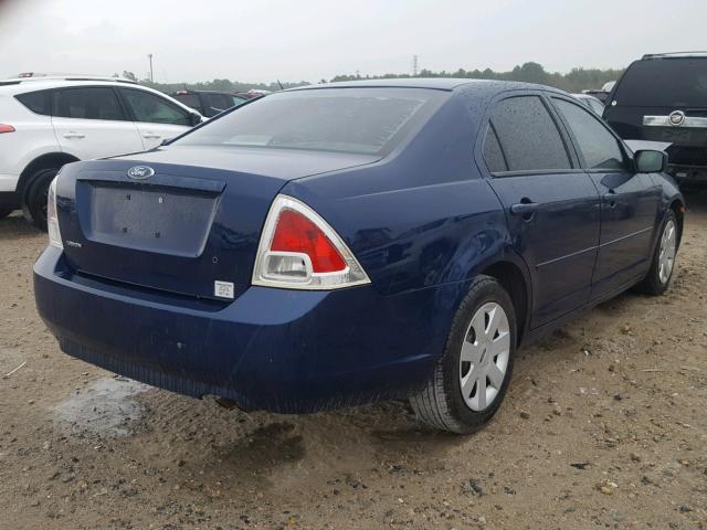 3FAHP06Z17R103917 - 2007 FORD FUSION S BLUE photo 4