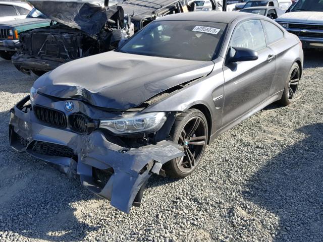 WBS3R9C55FK334111 - 2015 BMW M4 GRAY photo 2