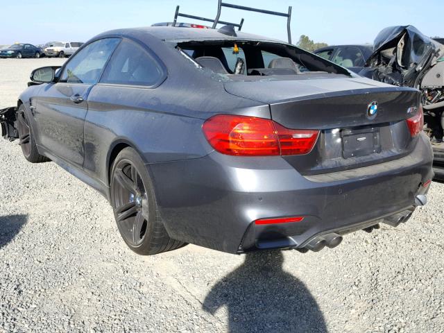 WBS3R9C55FK334111 - 2015 BMW M4 GRAY photo 3