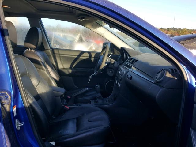 JM1BK323X71686967 - 2007 MAZDA 3 S BLUE photo 5