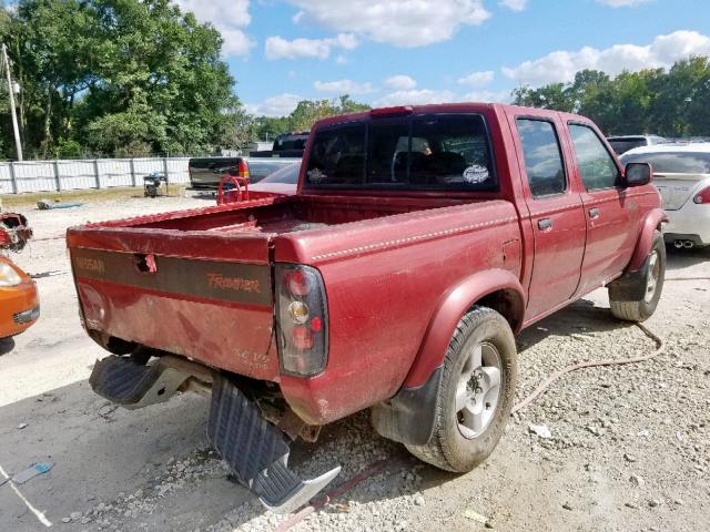 1N6ED27T5YC343349 - 2000 NISSAN FRONTIER C RED photo 4