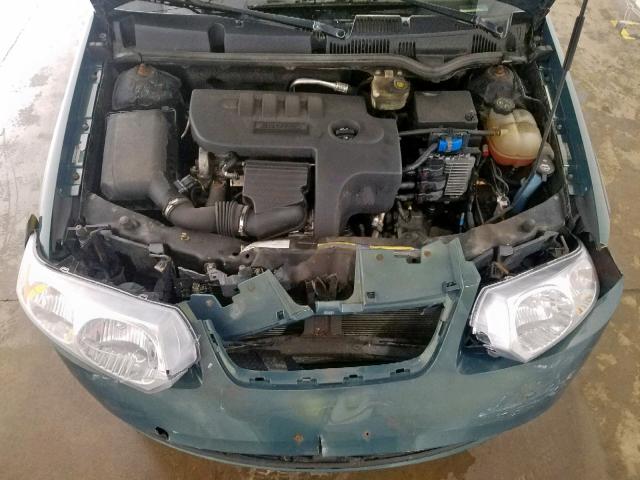 1G8AJ55F27Z128283 - 2007 SATURN ION LEVEL GREEN photo 7