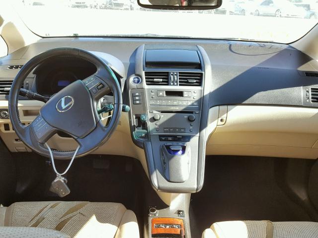 JTHBB1BA5A2016472 - 2010 LEXUS HS 250H BLACK photo 9