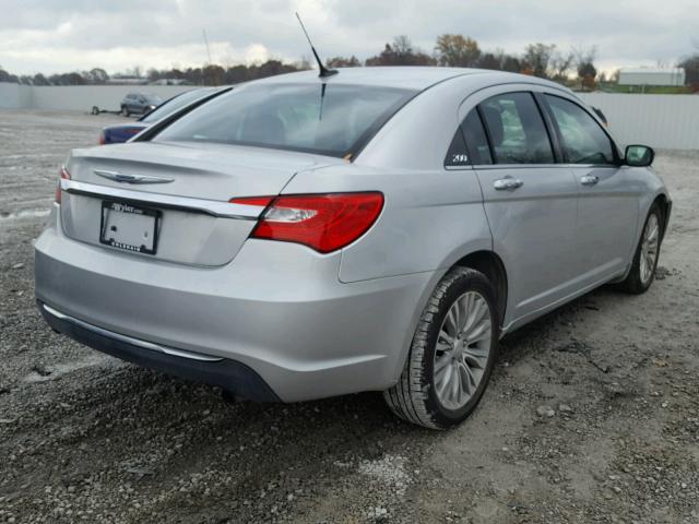 1C3BC2FB5BN530981 - 2011 CHRYSLER 200 LIMITE SILVER photo 4