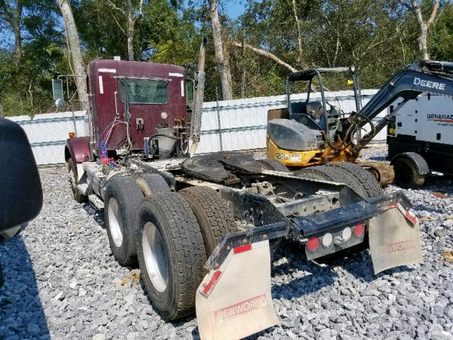 1XKDDP9X7FJ465445 - 2015 KENWORTH CONSTRUCTI MAROON photo 3