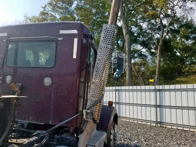 1XKDDP9X7FJ465445 - 2015 KENWORTH CONSTRUCTI MAROON photo 9