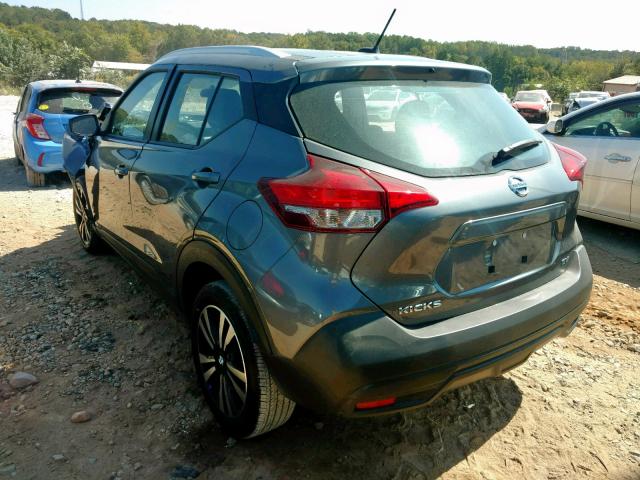 3N1CP5CU4KL547933 - 2019 NISSAN KICKS S GRAY photo 3