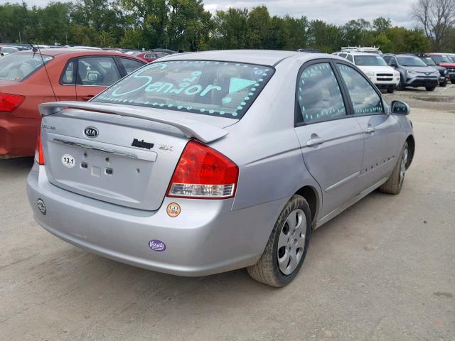 KNAFE121575463673 - 2007 KIA SPECTRA EX SILVER photo 4