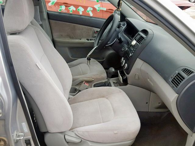 KNAFE121575463673 - 2007 KIA SPECTRA EX SILVER photo 5