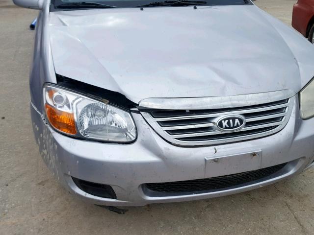 KNAFE121575463673 - 2007 KIA SPECTRA EX SILVER photo 9