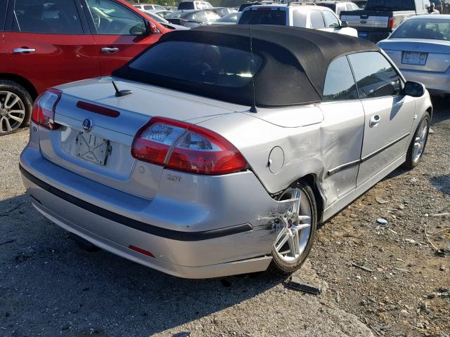 YS3FD79Y876101576 - 2007 SAAB 9-3 2.0T SILVER photo 4