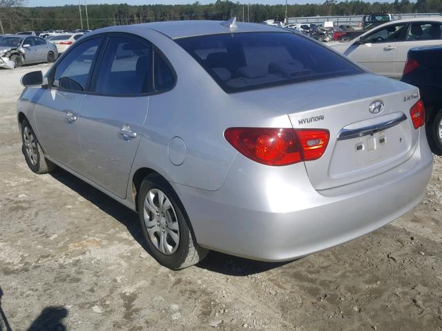 KMHDU4AD1AU935421 - 2010 HYUNDAI ELANTRA BL SILVER photo 3