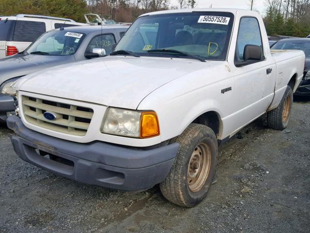 1FTYR10D93PB05584 - 2003 FORD RANGER WHITE photo 2