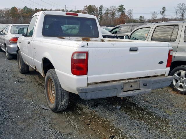 1FTYR10D93PB05584 - 2003 FORD RANGER WHITE photo 3