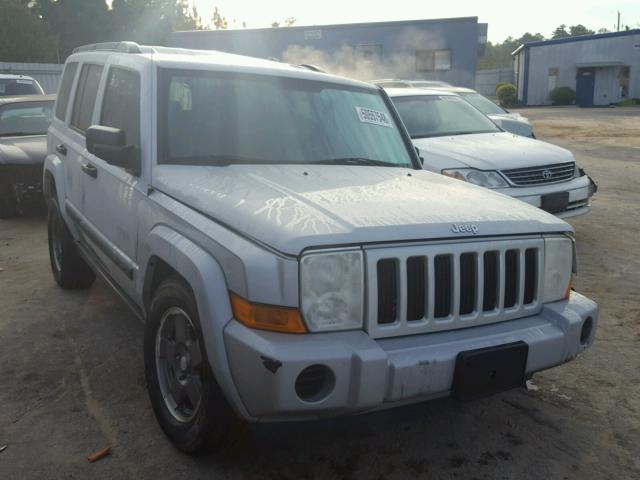 1J8HH48N86C203527 - 2006 JEEP COMMANDER SILVER photo 1