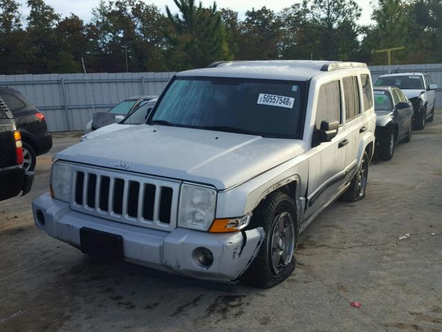 1J8HH48N86C203527 - 2006 JEEP COMMANDER SILVER photo 2