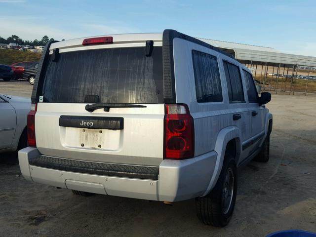 1J8HH48N86C203527 - 2006 JEEP COMMANDER SILVER photo 4