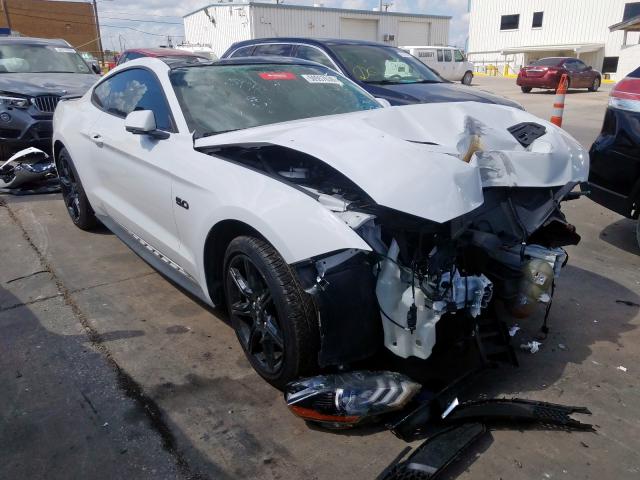 1FA6P8CFXK5133915 - 2019 FORD MUSTANG GT WHITE photo 1